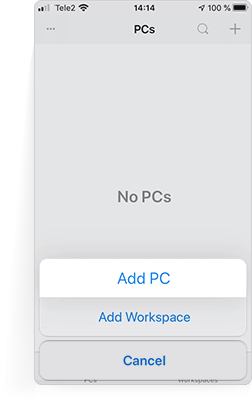 Thêm PC trong menu tiếp theo